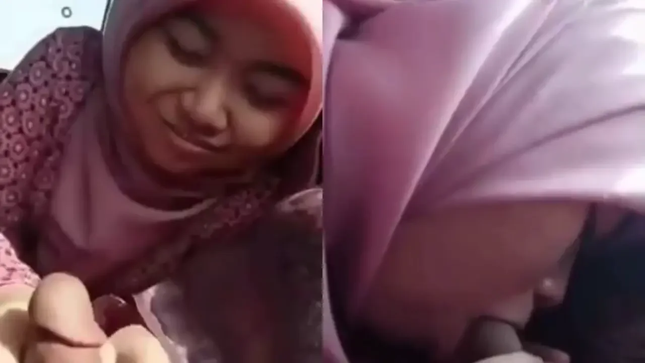 cewe hijab muasin sopir dipinggir jalan